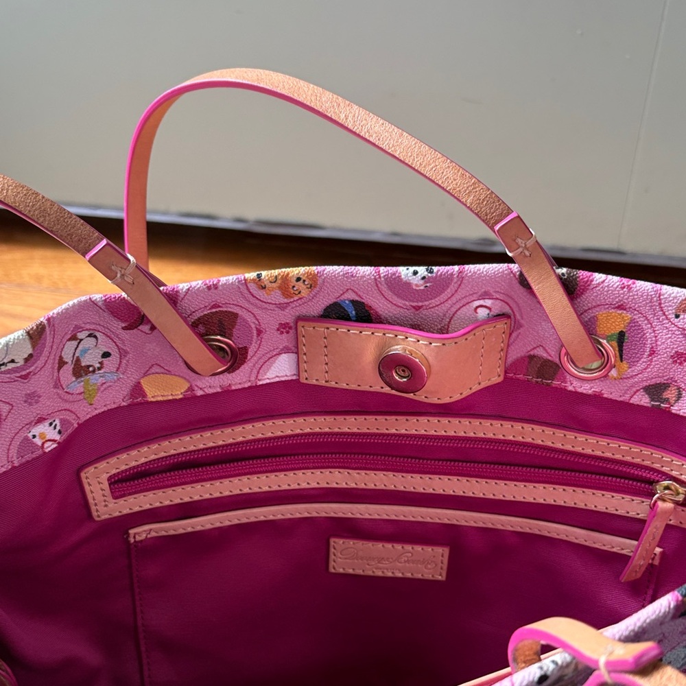 Dooney & Bourke Pink Dog Tote - Picture 3 of 9